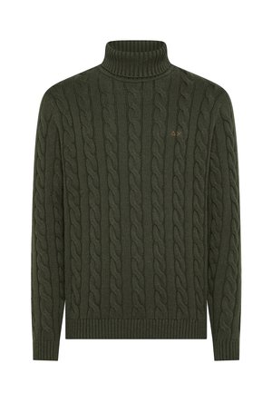 TURTLE CABLE - Maglione - militare scuro
