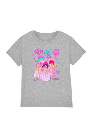 KPOP DEMON HUNTERS SAJA GROUP SIGNATURES - T-Shirt print - mottled light grey