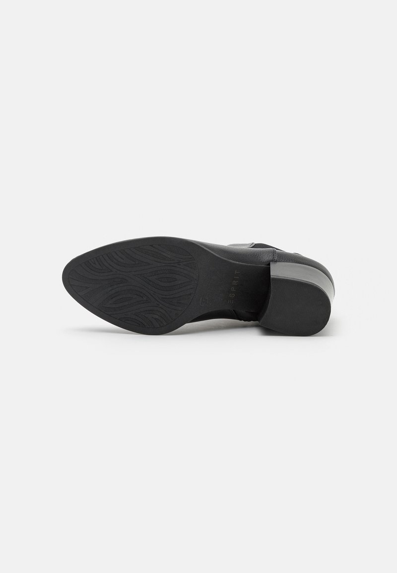 Bottines Esprit Talons Hauts En Cuir Lisse Noir - Pointue, Zip Côté - Taille 41 - Neuves Sans Boîte