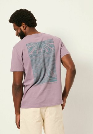 REGULAR FIT - LINO GRAPHIC - T-Shirt print - dusky purple