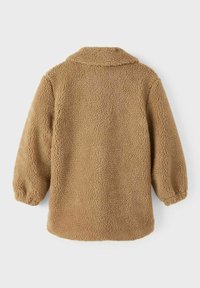 Name it LONG TEDDY JACKET - Abrigo de invierno - silver mink