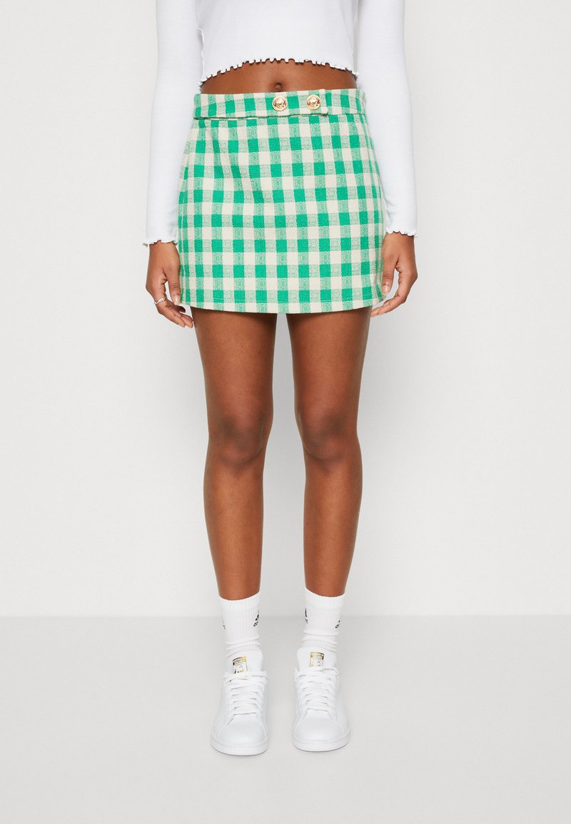 Vero Moda VMBREELIL SKIRT - Μίνι φούστα - bright green/birch