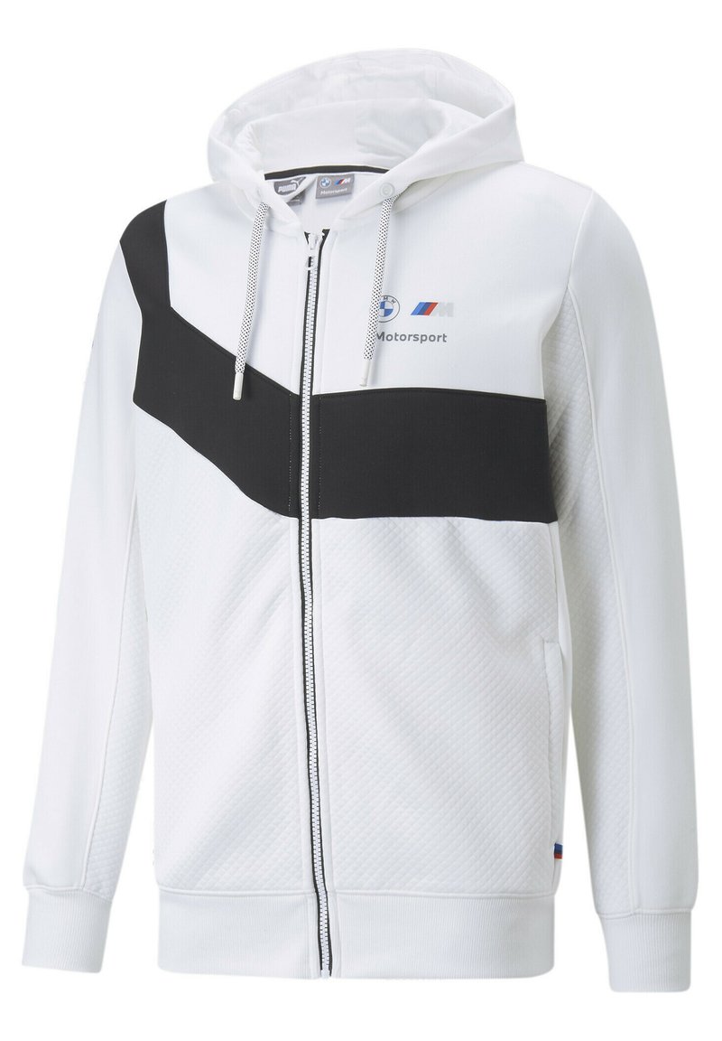 Puma BMW M MOTORSPORT - Zip-up sweatshirt - white - Zalando.de