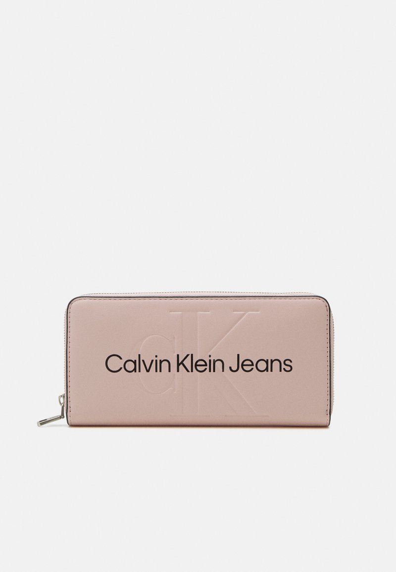 Calvin Klein Jeans - SCULPTED ZIP AROUND MONO - Lommebok - pale conch, Forstørre