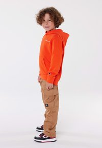 Champion ICONS HOODIE CONTRAST SMALL LOGO UNISEX - Felpa con cappuccio - orange