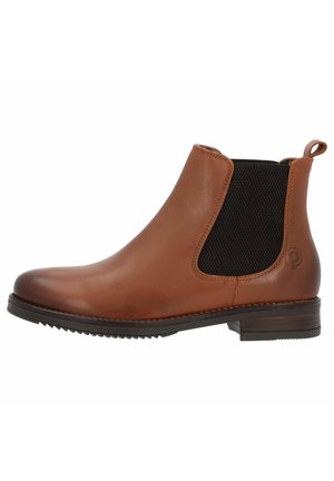 PATMOS - Boots à talons - cognac