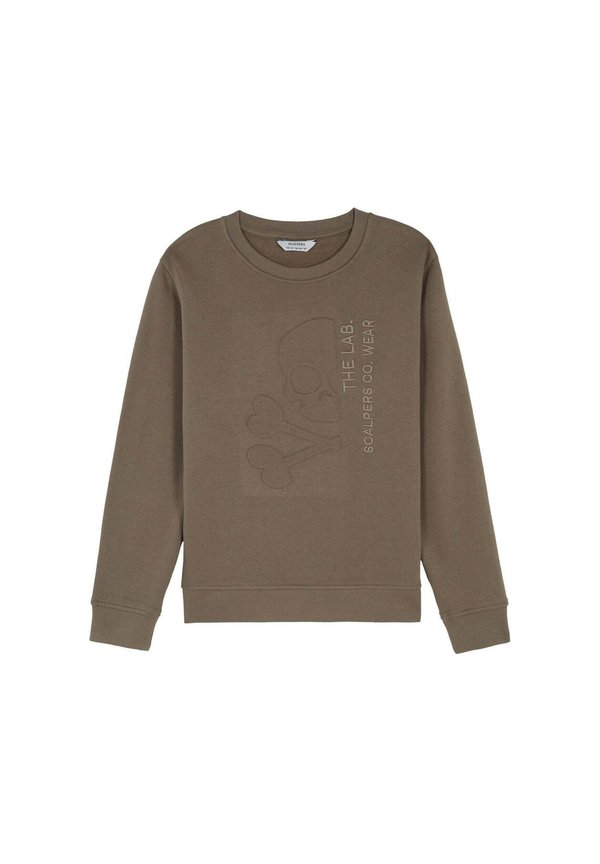 SKULL EMBOSSED - Sweatshirt - khaki