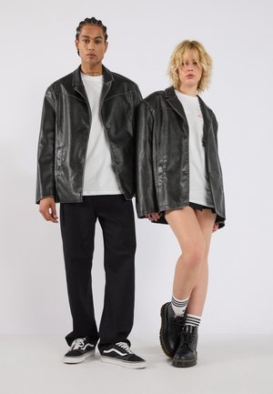 UNISEX - Kunstlederjacke - black