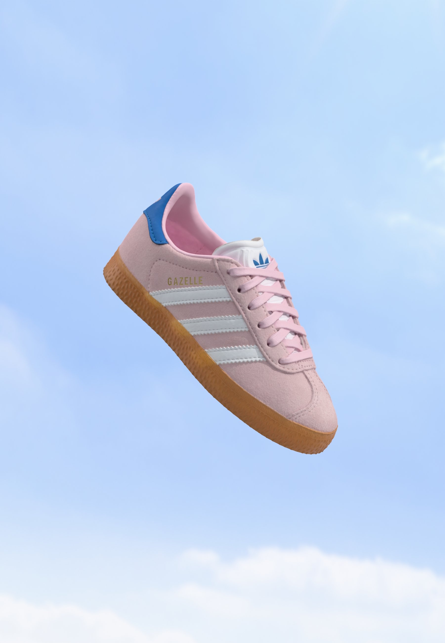 adidas gazelle silver green womens adidas Gazelle Indoor Shoes - Women's - Sandy Pink / Cloud White / Gum main image 0