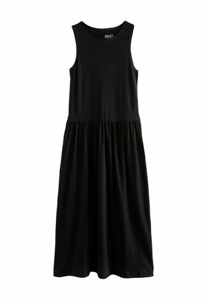 DROP WAIST LENGTH - Džersejové šaty - black