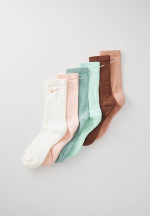 EVERYDAY PLUS CREW UNISEX 6 PACK - Sportsokken - mint foam/cannon/washed coral/rose/fauna brown/sail