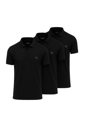 SET OF 3 POLO SHIRTS - Poloshirts - black