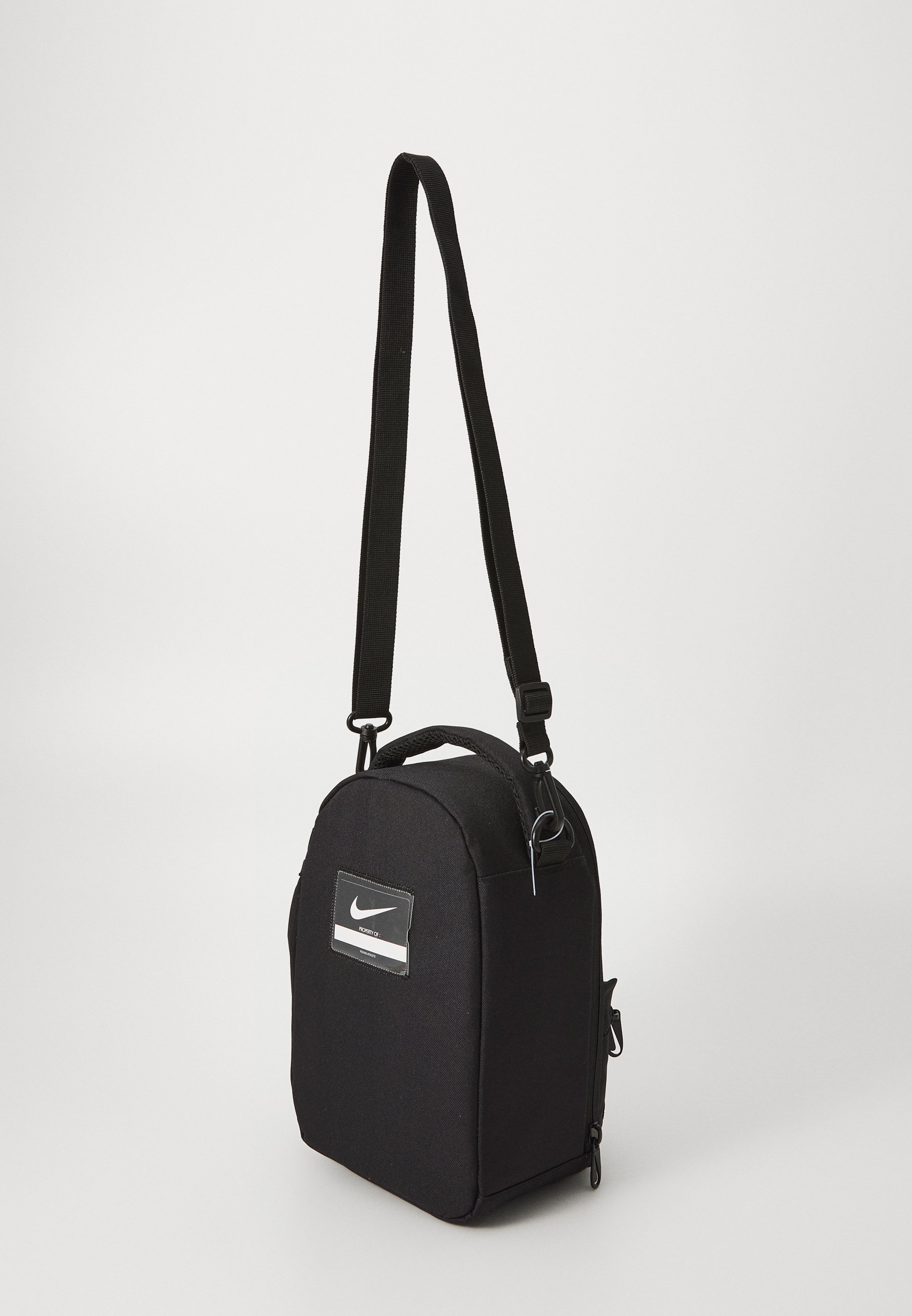 black and white nike lunch bag