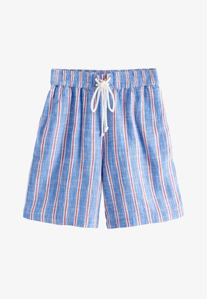 Next, REGULAR FIT - STRIPE DOUBLE CLOTH KNEE SHORTS . - Short - blue red