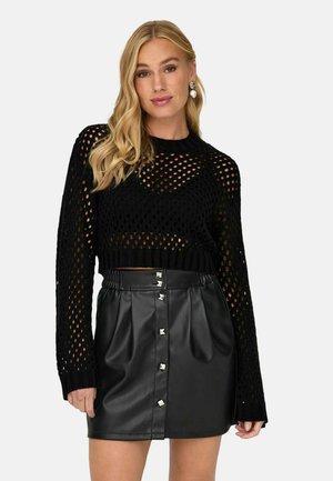ONLY TRAFORATA  - Maglione - nero