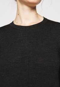 Repeat DRESS MERINO - Abito in maglia - dark grey