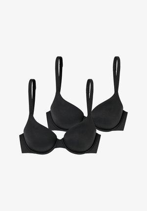 Schiesser 2-PACK - Axelbandslös bh / Multifunktionsbh - schwarz