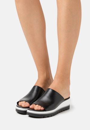 Mules à talons - black