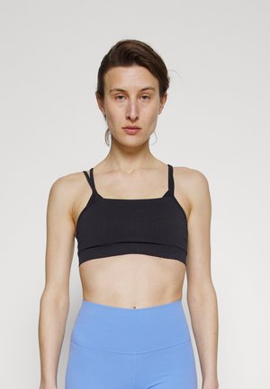 INDY SEAMLESS BRA - Reggiseno sportivo con sostegno leggero - black/iron grey