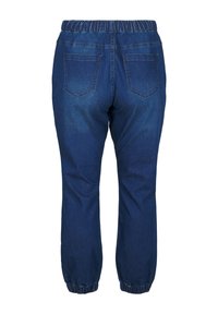 Zizzi JOGGERS WITH POCKETS - Siaurėjantys džinsai - dark blue denim