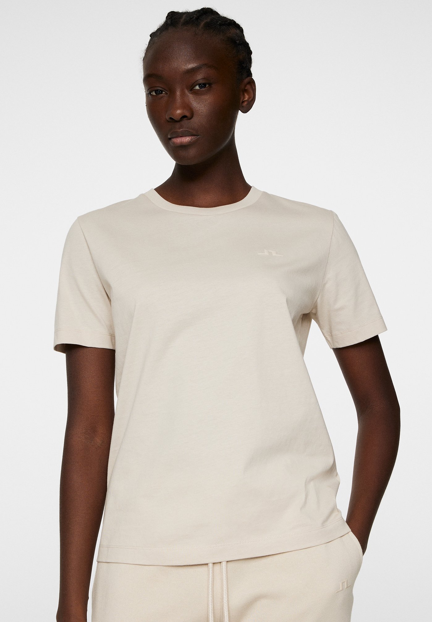 J.LINDEBERG Sports Basic T-shirt - moonbeam/grey - Zalando