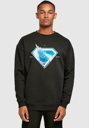 SUPERMAN LOGO SVALBARD TAKE ME HOME CREWNECK - Sweatshirt - black