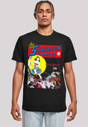 F4NT4STIC DC COMICS WONDERWOMAN SENSATION COMICS ISSUE 1 COVER - Print T-shirt - black