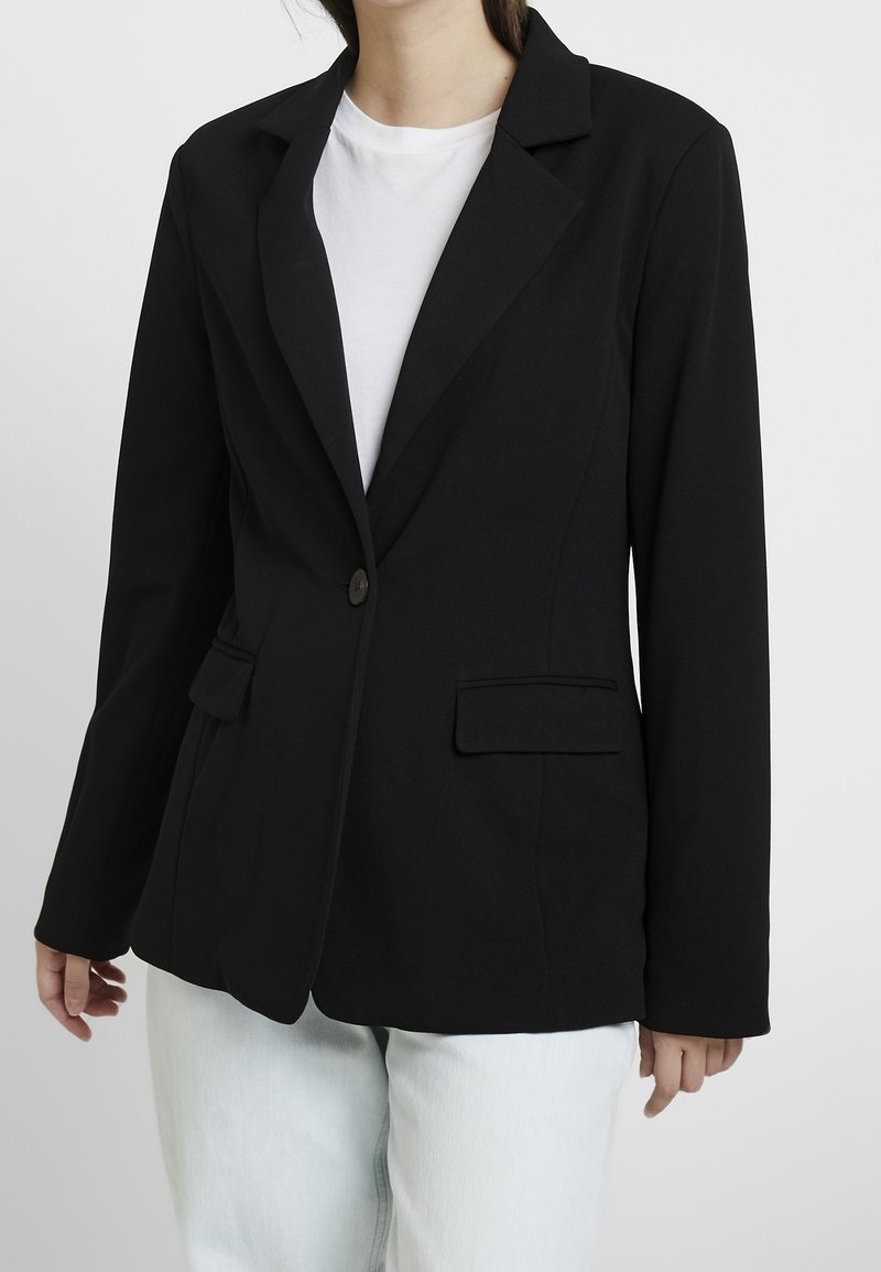 VILA Short coat - black
