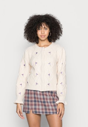 YASMIRI EMBROIDED CARDIGAN - Gilet - sand dollar