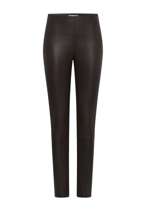 InWear, CAMILAHIW LEGGINGS - Pantalon en cuir - chocolate brown