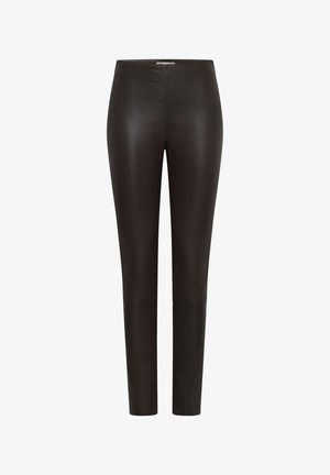 InWear, CAMILAHIW LEGGINGS - Pantalon en cuir - chocolate brown