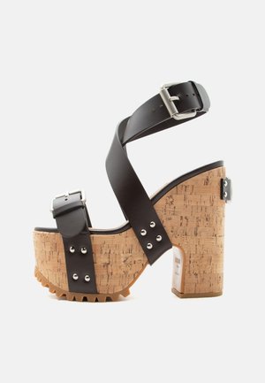 MOSCHINO DONNA - Sandales à plateforme - marrone