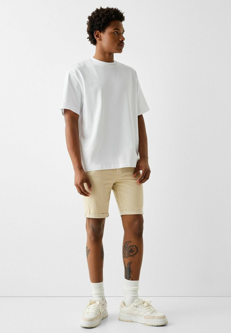 Bershka Jeansshort beige Bershka Jeansshort beige
