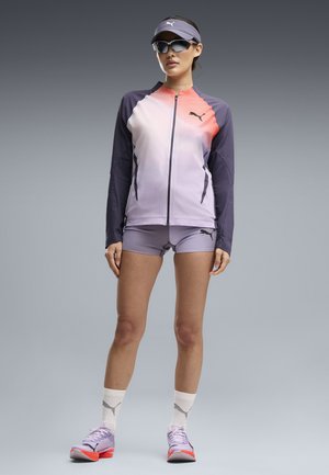Puma, W LIGHTSPEED ULTRAWEAVE GRAPHIC JACKET - Runningjack - inky depths