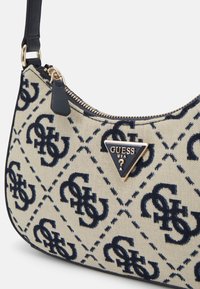Guess RUMA MINI TOP ZIP - Geantă de mână - navy logo