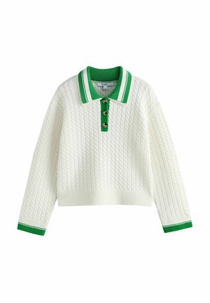 DOUBLE COLLAR  - Pulover - ecru