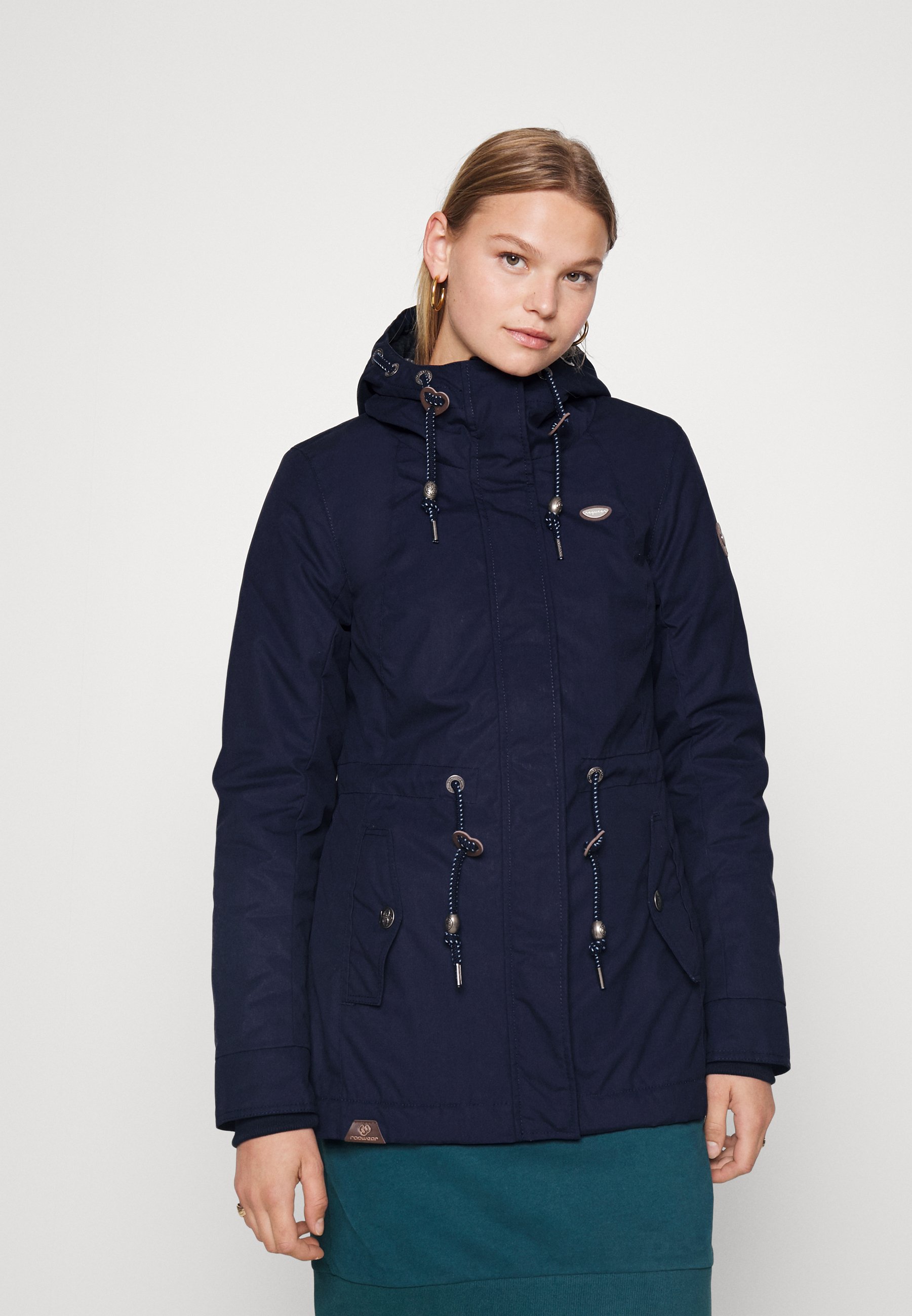 Abito Montana Organic Di Ragwear – Vestito Lungo Casual, 100% Vegano, Con Cintura E Tasche, Colore Navy