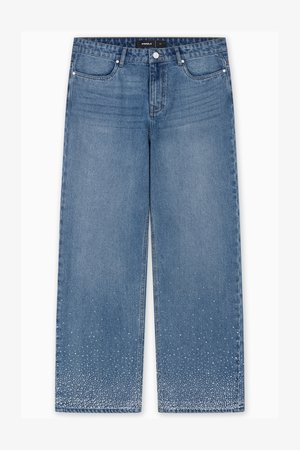 FAVELA RHINESTONE - Loose fit teksad - denim blue