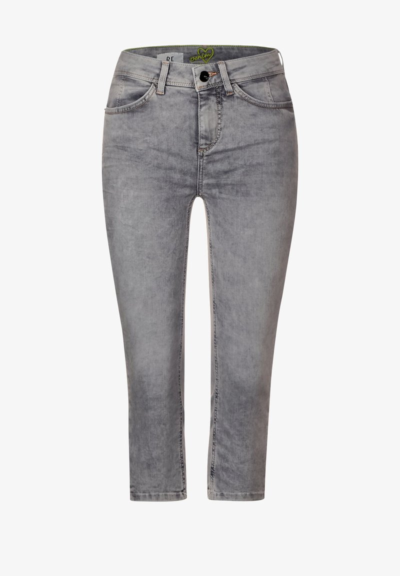 Street One Graue High Waist Jeans Slim Fit Grau Zalando De