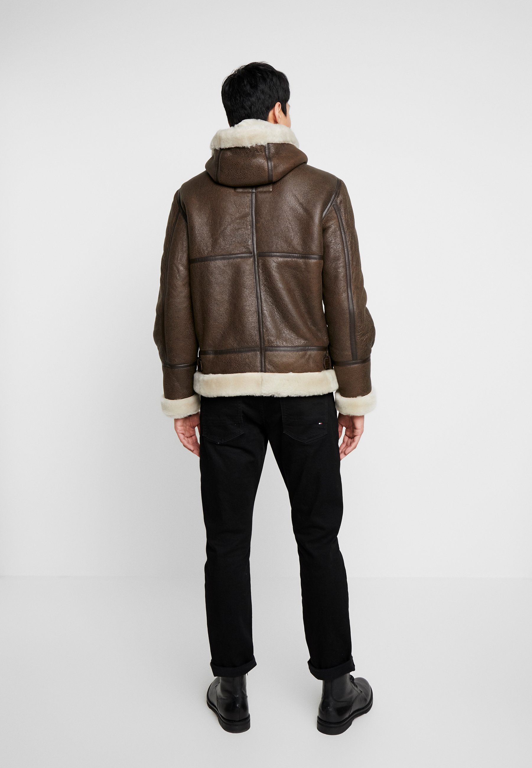 schott sheepskin jacket