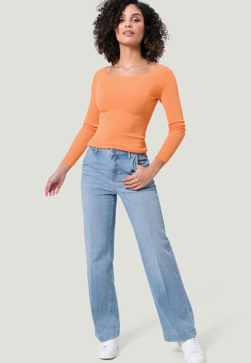 Damen Strickjacken | zero Strickpullover tangerine/orange - EX13400 Damen Strickjacken | zero Strickpullover tangerine/orange - EX13400