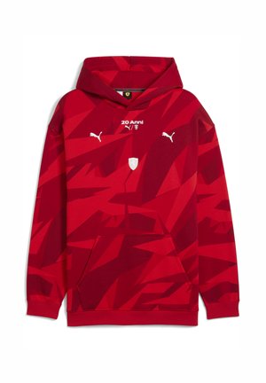 Felpa con cappuccio - rosso corsa
