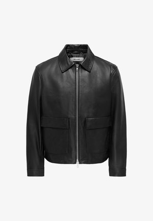 Only & Sons, Veste en cuir - black