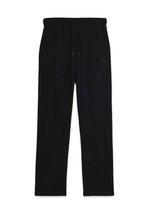 ELASTICIZZATI CON FONDO DRITTO - Pantaloni sportivi - black