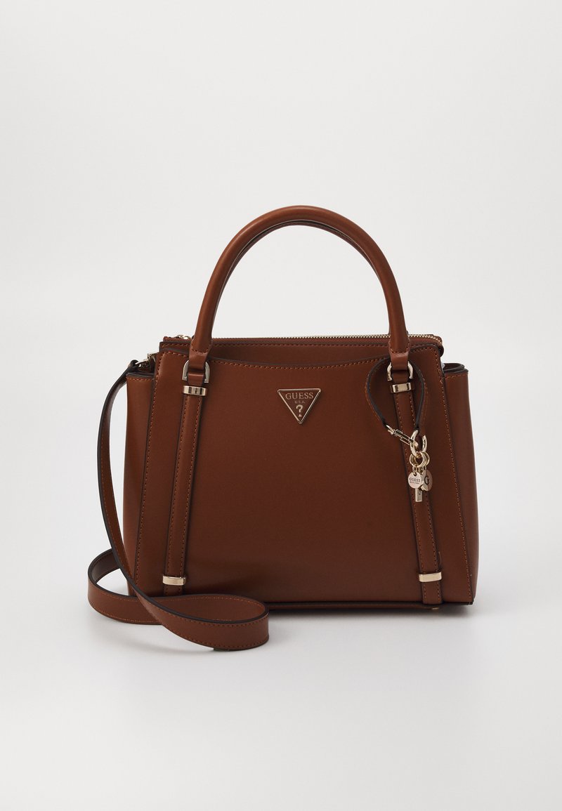 Guess DARYNA SATCHEL - Käsilaukku - cognac