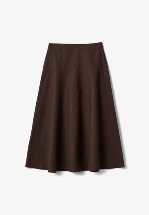 Stefanel, REGULAR FIT SKIRT. - Gonna a campana - dark brown