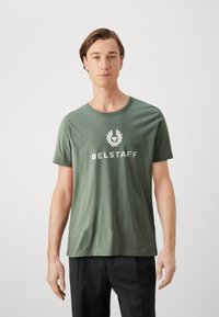 Belstaff - BELSTAFF SIGNATURE - T-shirt med print - mineral green Miniatyrbild 1