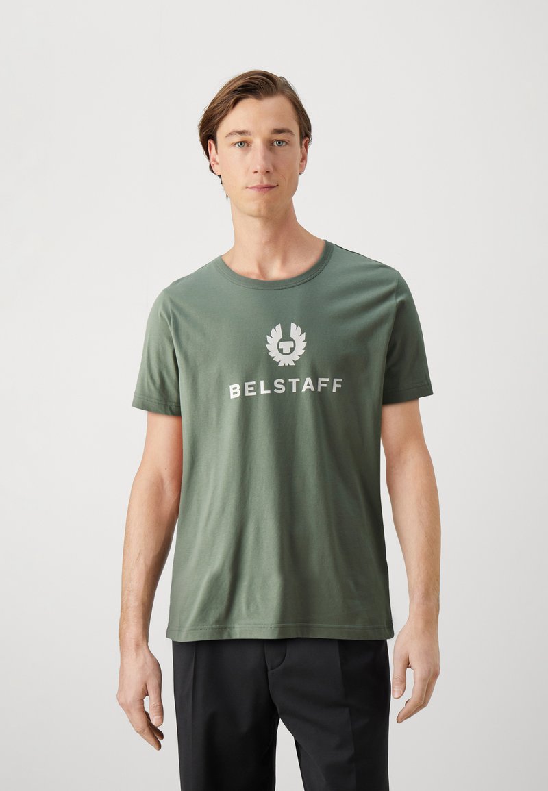 Belstaff - BELSTAFF SIGNATURE - T-shirt med print - mineral green, Förstora