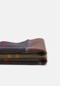 Barbour CASHMERE  TARTAN SCARF UNISEX - Sall - olive