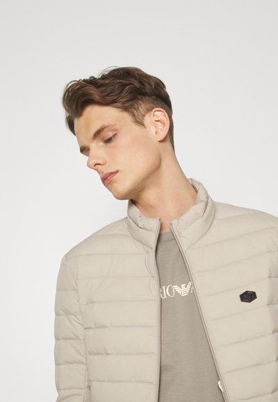 Emporio Armani Nyomott mintás póló - beige